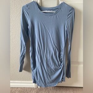 GAP Maternity Slate Blue Long Sleeve Women's Tee
